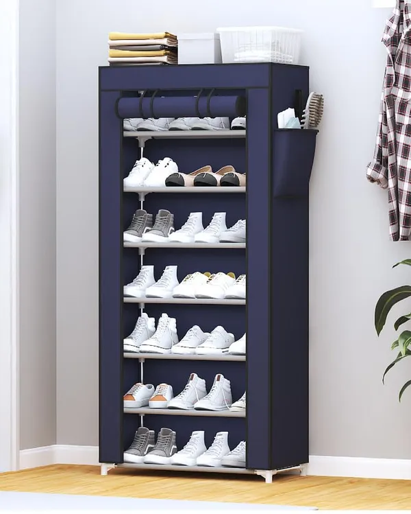 Navy_Blue_Durable_Shoe_Storage_Rack_With_Multiple_Shelves_Space_Saving_Shoe_Rack_For_Closet_Or_Hallway_Portable_Shoe_Organizer_Shelf_For_Home_Use