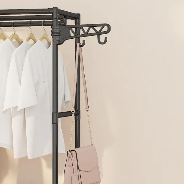 Black_Portable_Wardrobe_Closet_Organizer_With_Hanging_Rods_And_Storage_Shelves_Foldable_Clothes_Storage_Cabinet_For_Bedroom,Living_Room,Office_|_Space_Saver_Fabric_Almirah
