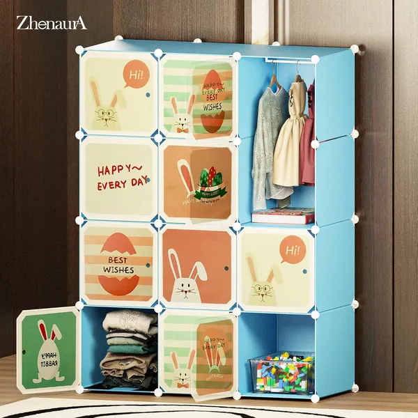 Blue_Portable_Wardrobe_Closet_Organizer_With_Hanging_Rods_And_Storage_Shelves_Foldable_Clothes_Storage_Cabinet_For_Bedroom,Living_Room,Office_|_Space_Saver_Fabric_Almirah