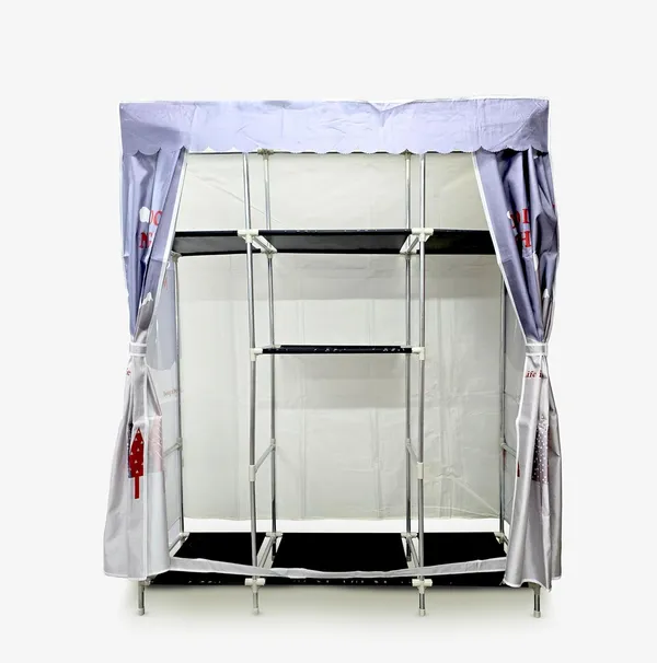 Multicolor_Good_Night_Collapsible_Wardrobe_With_Hanging_Rod_Portable_Closet_Organizer_For_Clothes,_Shoes_And_Accessories