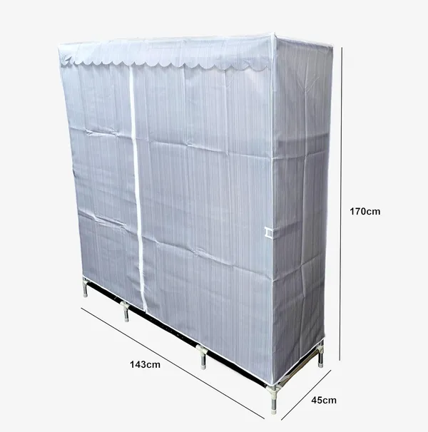 Grey_Collapsible_Wardrobe_With_Hanging_Rod_Portable_Closet_Organizer_For_Clothes,_Shoes_And_Accessories
