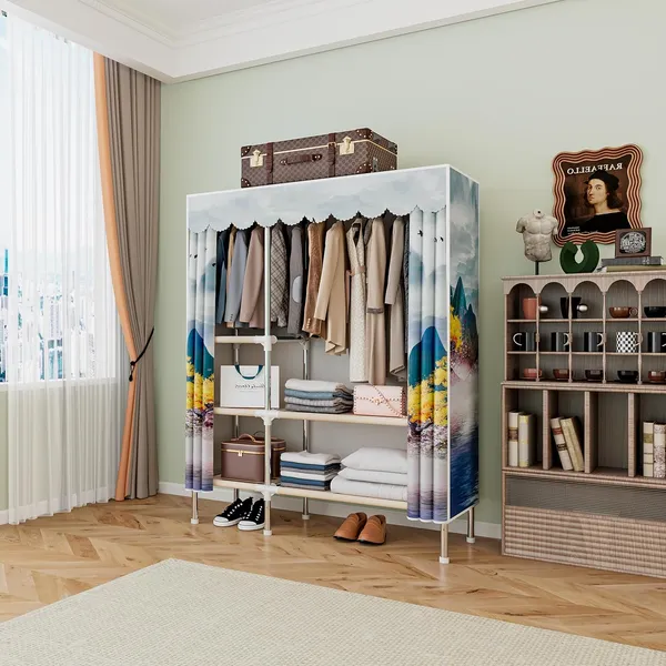 Ocean_Collapsible_Wardrobe_With_Hanging_Rod_Portable_Closet_Organizer_For_Clothes,_Shoes_And_Accessories