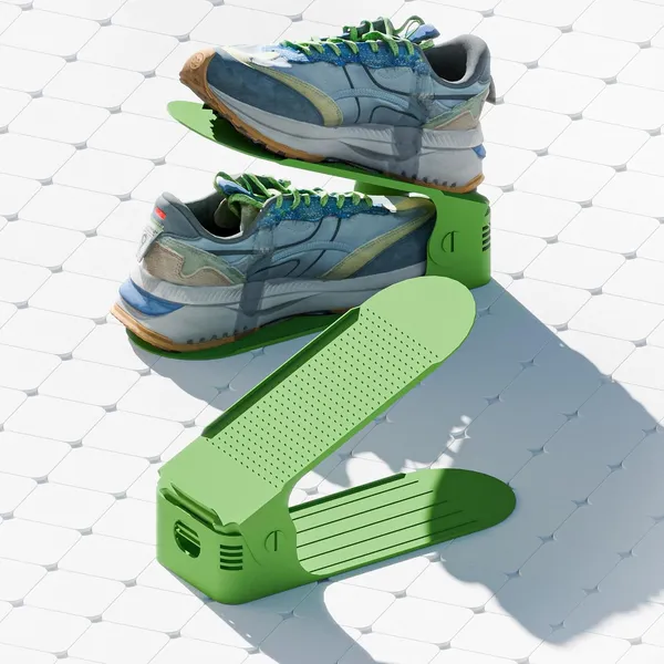 Green_Plastic_Shoe_Slots_Organizer_Space_Saver_Double_Deck_Shoe_Rack_Adjustable_Shoe_Slots_For_Closet_Organization_(Pack_Of_10)