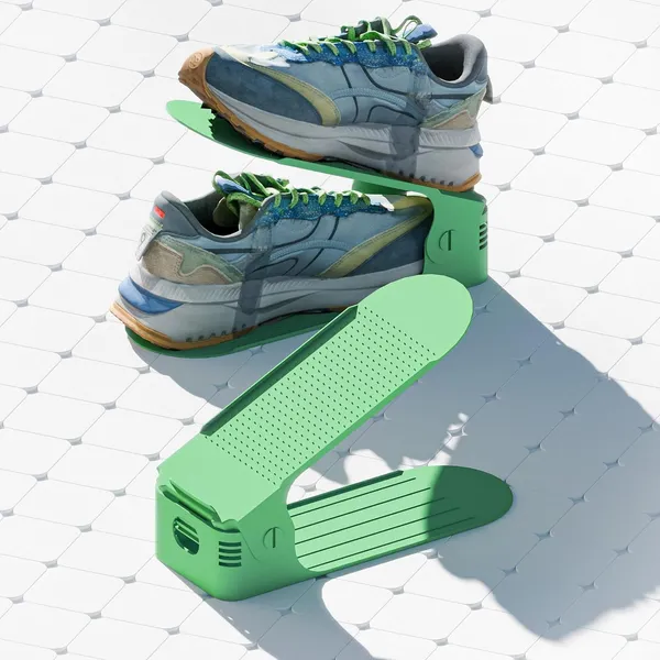 Green_Plastic_Shoe_Slots_Organizer_Space_Saver_Double_Deck_Shoe_Rack_Adjustable_Shoe_Slots_For_Closet_Organization_(Pack_Of_10)