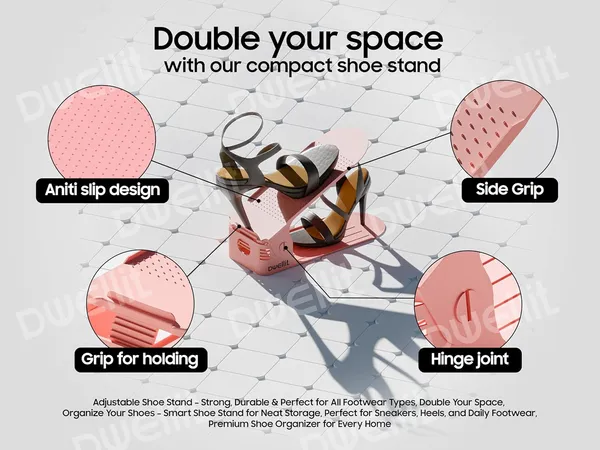 Multicolour_Plastic_Shoe_Slots_Organizer_Space_Saver_Double_Deck_Shoe_Rack_Adjustable_Shoe_Slots_For_Closet_Organization_(Pack_Of_5)