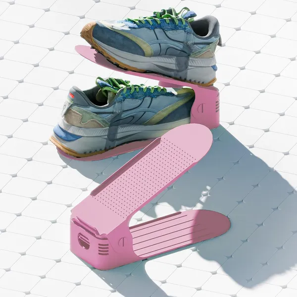 Pink_Plastic_Shoe_Slots_Organizer_Space_Saver_Double_Deck_Shoe_Rack_Adjustable_Shoe_Slots_For_Closet_Organization_(Pack_Of_5)
