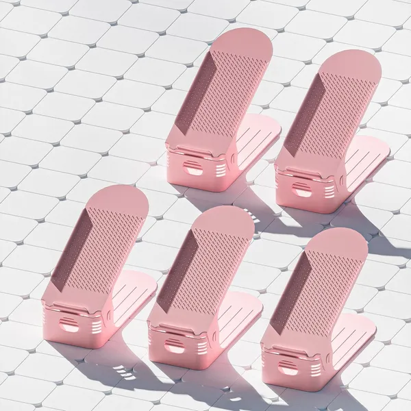 Pink_Plastic_Shoe_Slots_Organizer_Space_Saver_Double_Deck_Shoe_Rack_Adjustable_Shoe_Slots_For_Closet_Organization_(Pack_Of_5)