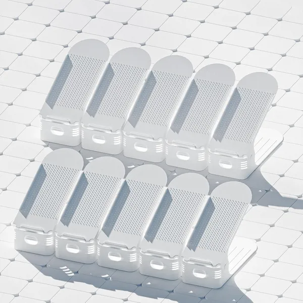 White_Plastic_Shoe_Slots_Organizer_Space_Saver_Double_Deck_Shoe_Rack_Adjustable_Shoe_Slots_For_Closet_Organization_(Pack_Of_10)
