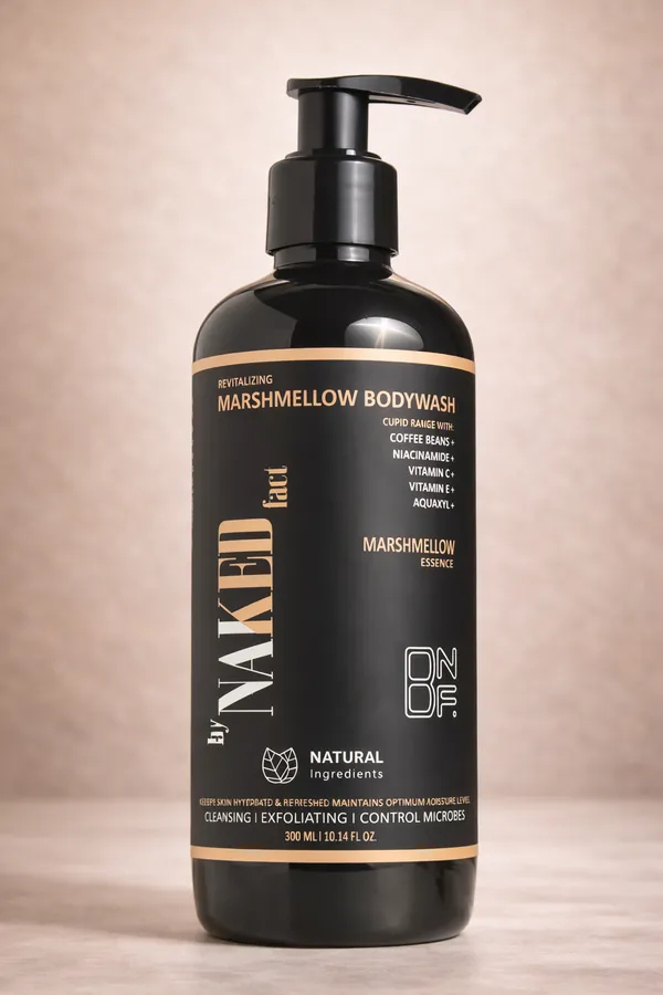 By_Naked_Fact_Cupid_Marshmallow_Revitalizing_Body_Wash_For_Couples_Refreshing_Shower_Gel_For_Deep_Cleansing,_Exfoliating,_Hydrating,_Balance_Moisture,_Oil_Control_6_Hours_Sensual_Feel_Infused_With_Vitamin_C,_E,_Niacinamide,_Saffron_And_Coffee_Beans-300_Ml