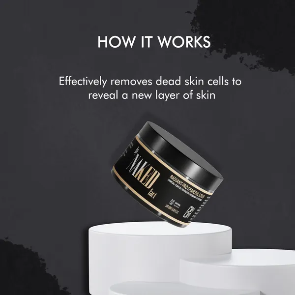 By_Naked_Fact_Radiant-Pro_Charcoal_Exfoliating_Face_Scrub_For_Removing_Tan,_Unclogs_Pore_And_Dead_Skin_Cells_Rough_And_Bumpy_Skin,_Blackhead_And_Pigmented_Skin_Niacinamide,_Walnut_Powder_And_Tea_Tree_Oil_For_Smooth,_Soft_And_Bright_Skin_For_Men_And_Women_100_Gm