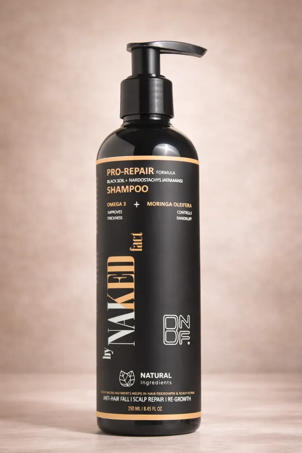 By_Naked_Fact_Pro_Repair_Anti_Hairfall_Black_Soil_Shampoo_5X_Hair_Fall_Control_Scalp_Cleaning_And_Strengthening_Contains_Nardostachys_Jatamansi,_Omega_3_And_Moringa_Oleifera_For_All_Hair_Types_For_Women_And_Men_250Ml