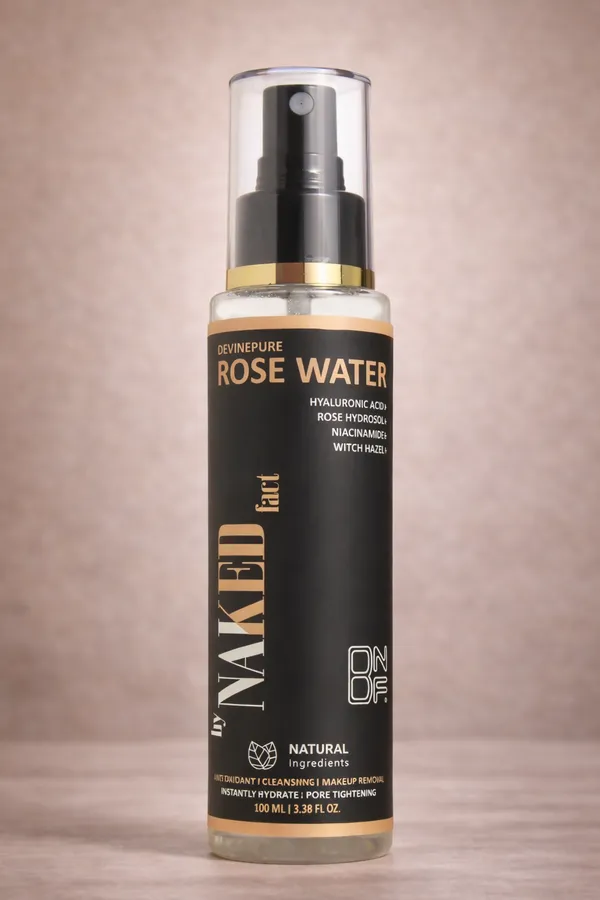 By_Naked_Fact_Rose_Water_Facial_Tonic_Mist_With_Witch_Hazel,_Rose_Hydrosol_And_Niacinamide_Hydrates_Plumps_And_Minimises_Open_Pores_For_Glowing_Skin_Balances_And_Restores_Skin'S_Ph_Levels_Alcohol_Free_For_All_Skin_Types_100Ml