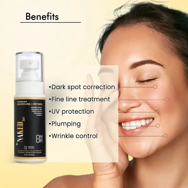 By_Naked_Fact_Retinol_+_Argireline_Anti_Ageing_Cream_Boosts_Collagen_Reduces_Fine_Lines_And_Wrinkles_Dark_Spot_Corrector_Uv_Protection_Fights_Signs_Of_Ageing_Oil_Free_And_Non_Sticky_Moisturizer_For_Mature,_Combination_And_Dry_Skin,_50_Gm