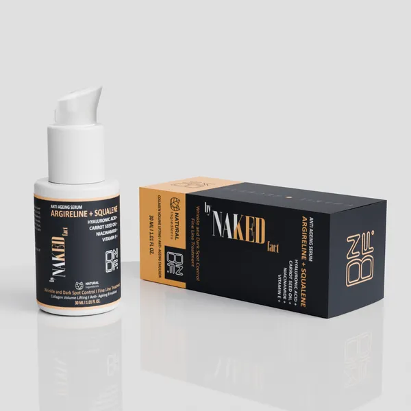 By_Naked_Fact_Anti_Ageing_Serum_For_Face_With_Argireline,_Niacinamide,_Vitamin_E_And_Squalene_Boosts_Collagen_Reduces_Fine_Lines_And_Wrinkles_Dark_Spot_Corrector_Uv_Protection_Fights_Signs_Of_Ageing_For_Mature,_Combination_And_Dry_Skin_30Ml