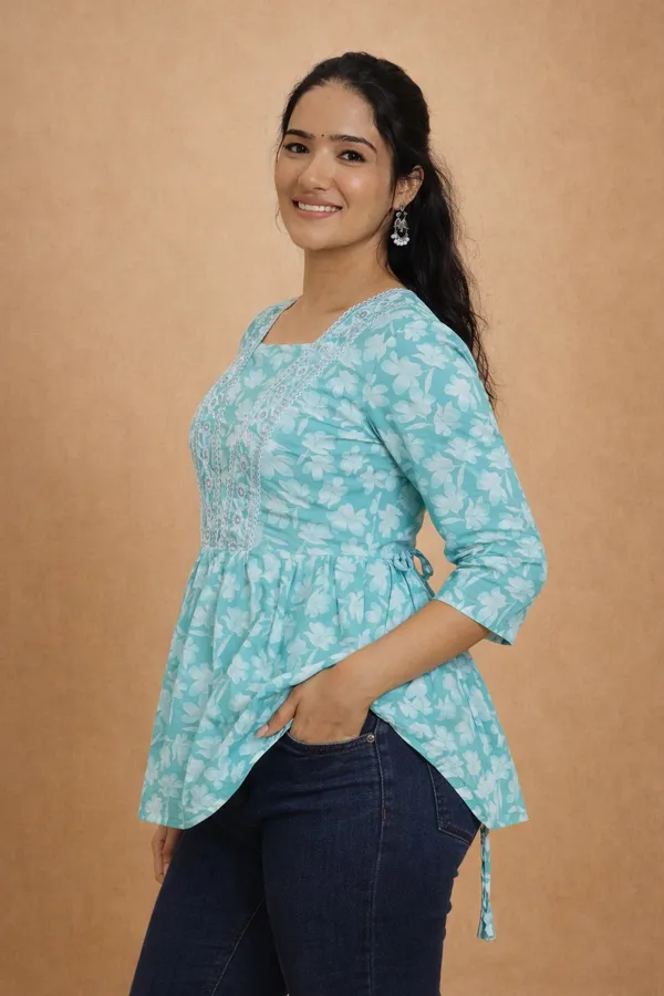 Green_Premium_Cotton_Kurti_For_Women