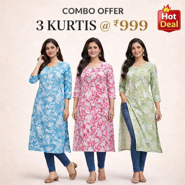 Blue_Premium_Cotton_Kurti_For_Women