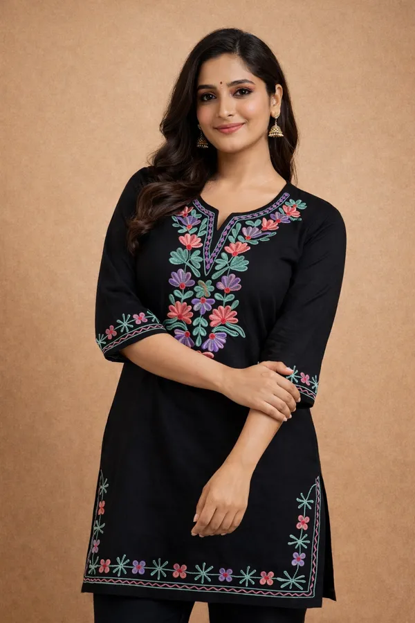 Black_Premium_Cotton_Kurti_For_Women