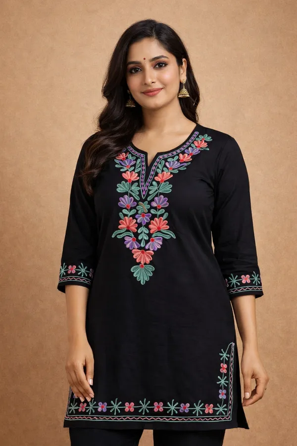 Black_Premium_Cotton_Kurti_For_Women