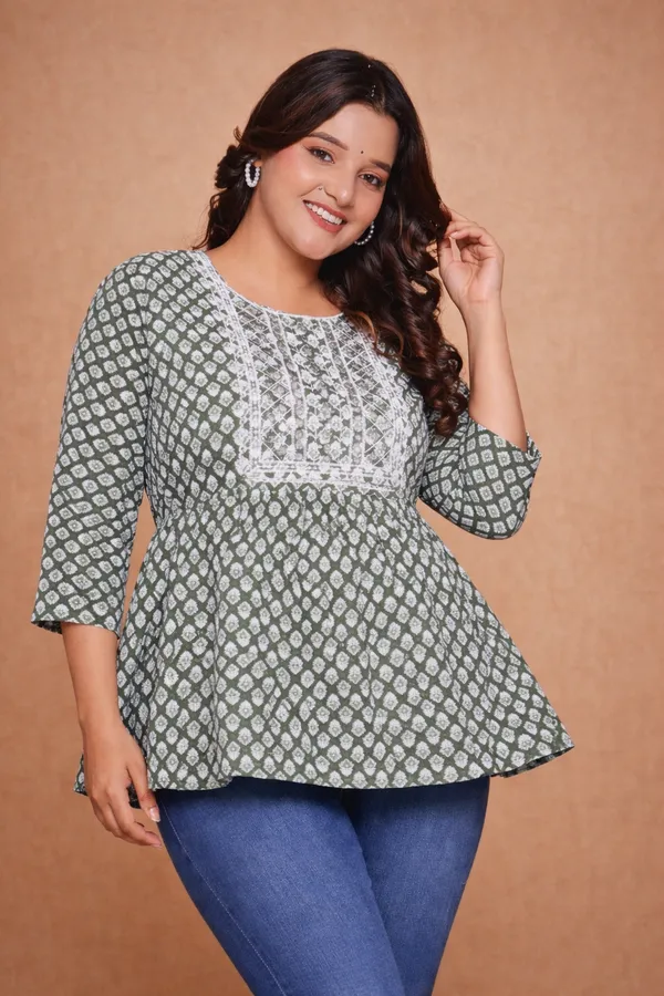 Black_And_White_Premium_Cotton_Kurti_For_Women