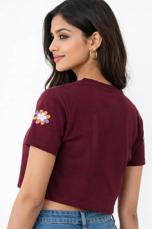 Maroon_Premium_Cotton_Crop_Top_For_Women