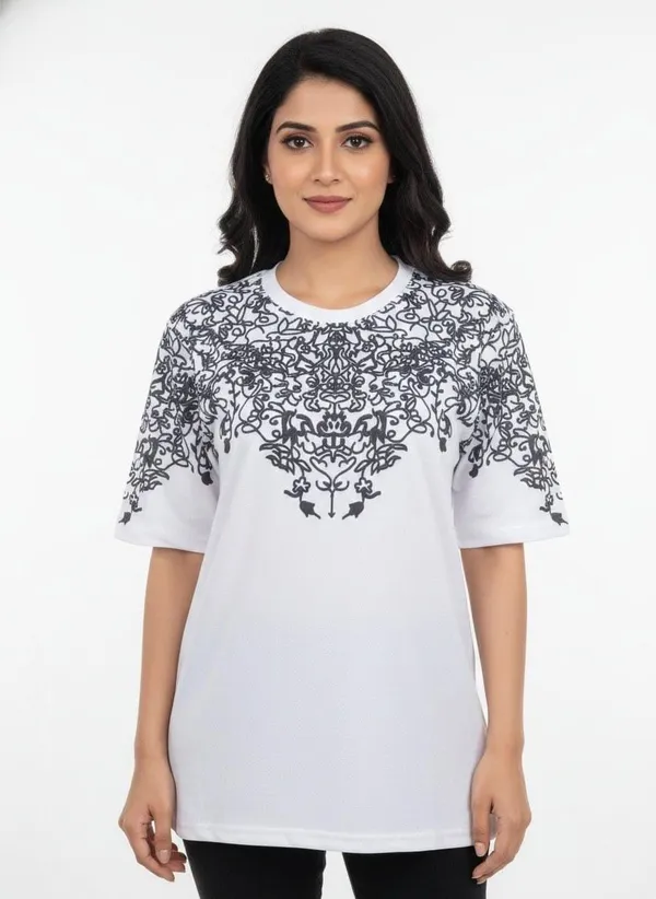 White_Premium_Cotton_T-Shirt_For_Women