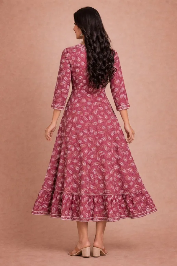 Pink_Premium_Cotton_Frock_Suit_For_Women