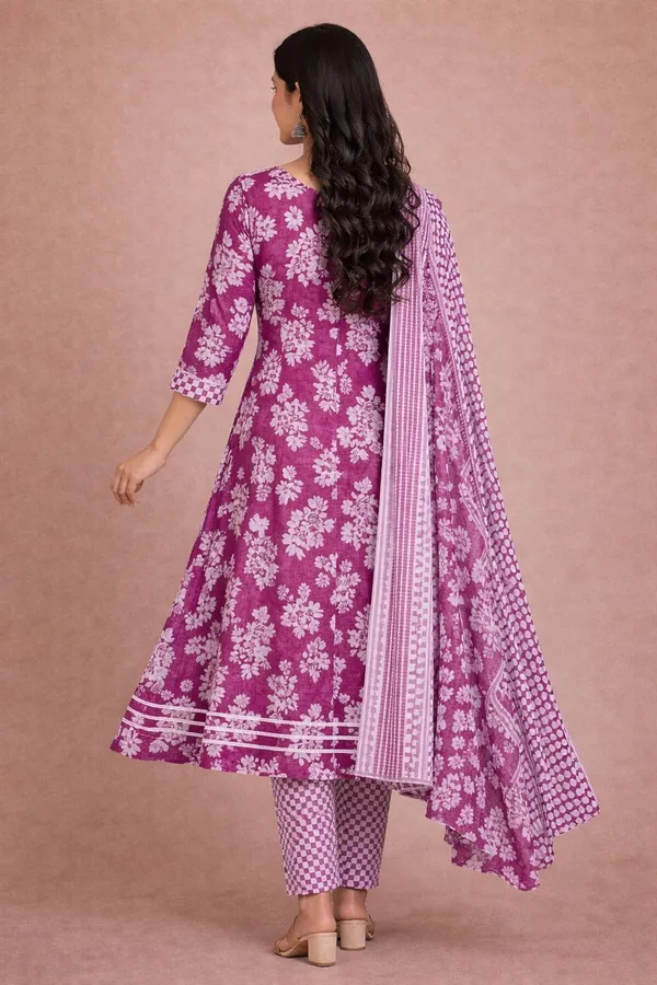 Purple_And_White_Premium_Cotton_Suit_For_Women