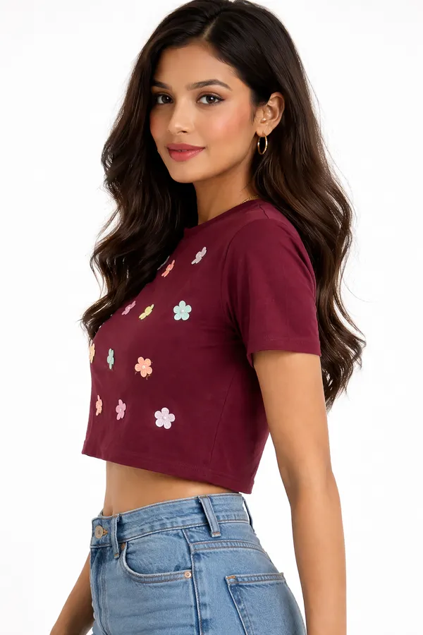 Maroon_Premium_Cotton_Crop_Top_For_Women