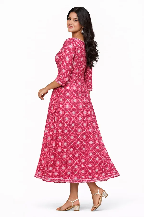 Pink_Premium_Cotton_Frock_Suit_For_Women