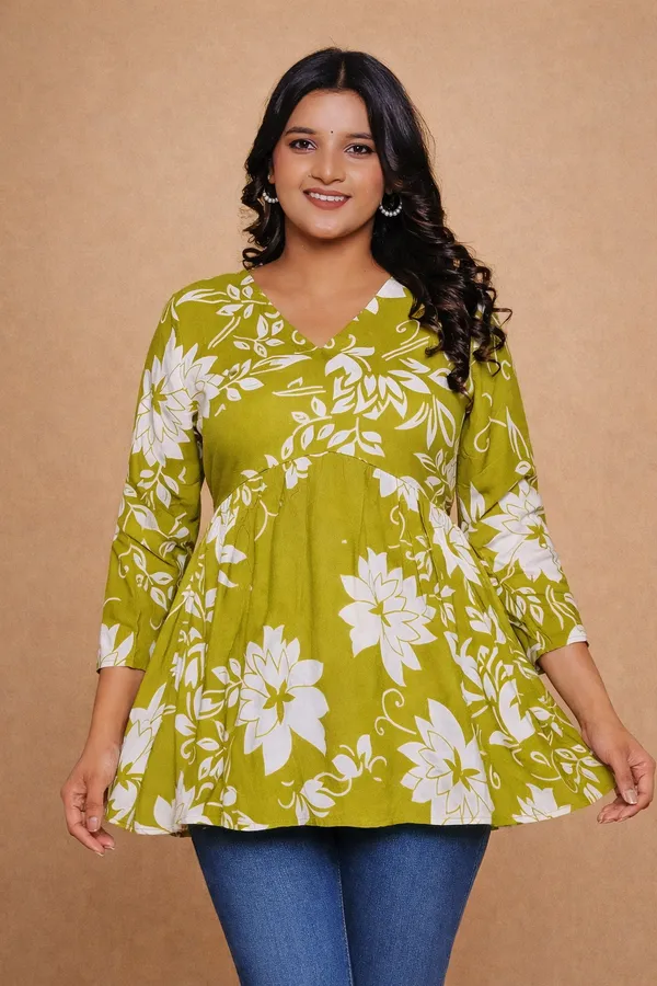 Green_Premium_Cotton_Kurti_For_Women