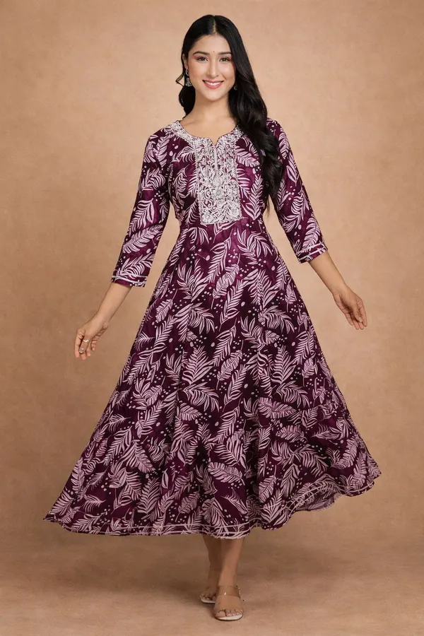 Purple_Premium_Cotton_Frock_Suit_For_Women