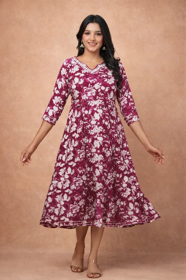 Pink_And_White_Premium_Cotton_Frock_Suit_For_Women