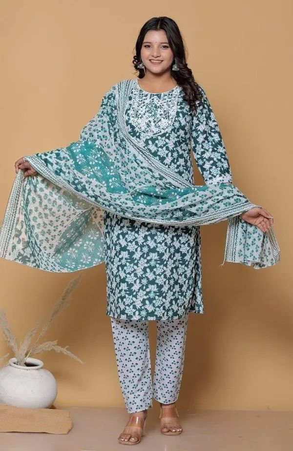 Green_Premium_Cotton_Suit_For_Women