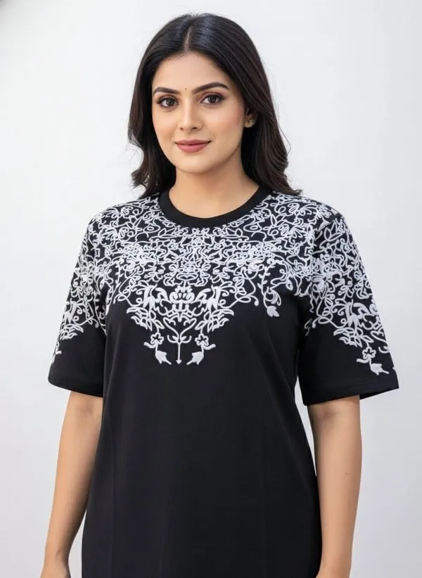 Black_Premium_Cotton_T-Shirt_For_Women