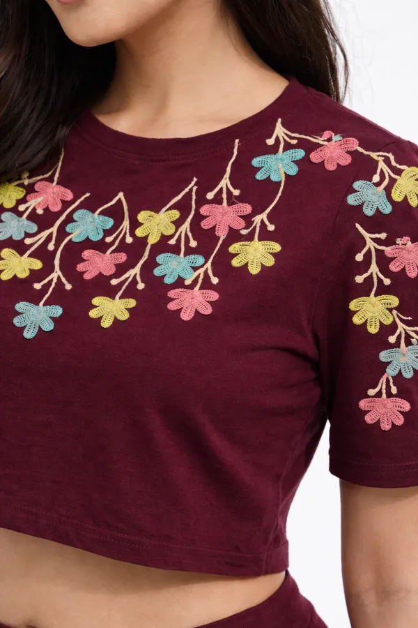 Maroon_Premium_Cotton_Crop_Top_For_Women