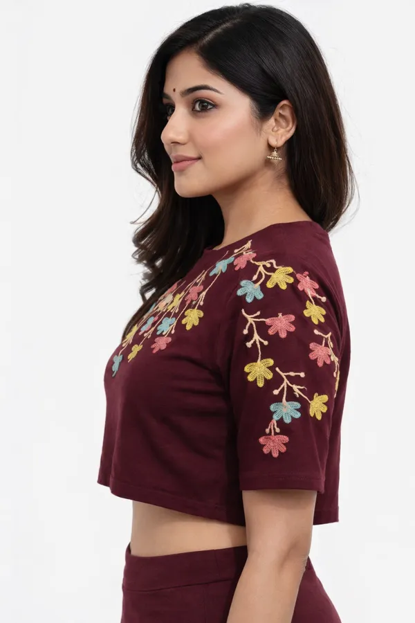 Maroon_Premium_Cotton_Crop_Top_For_Women