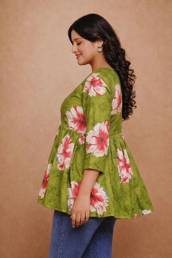 Green_Premium_Cotton_Kurti_For_Women
