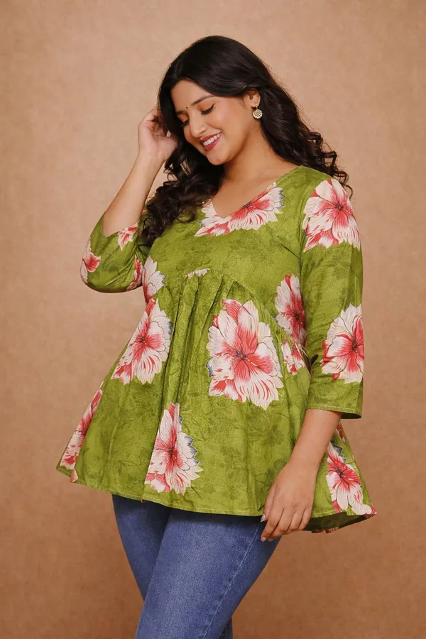 Green_Premium_Cotton_Kurti_For_Women