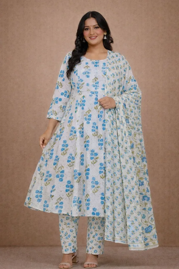 Blue_And_White_Premium_Cotton_Suit_For_Women
