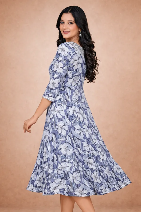 Brown_And_White_Premium_Cotton_Frock_Suit_For_Women