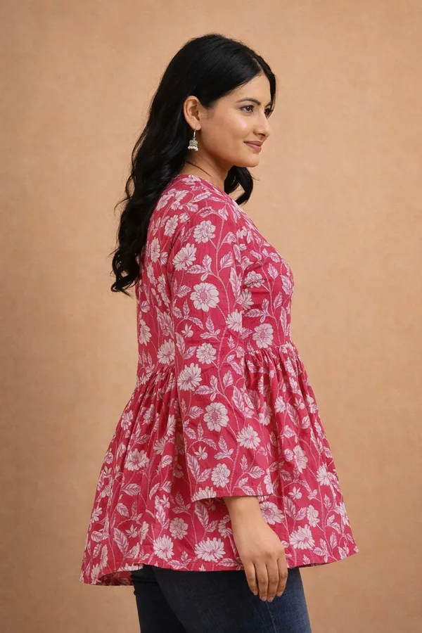 Pink_Premium_Cotton_Kurti_For_Women