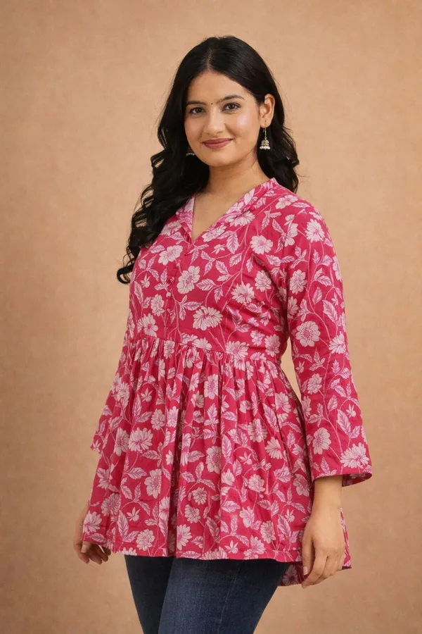 Pink_Premium_Cotton_Kurti_For_Women
