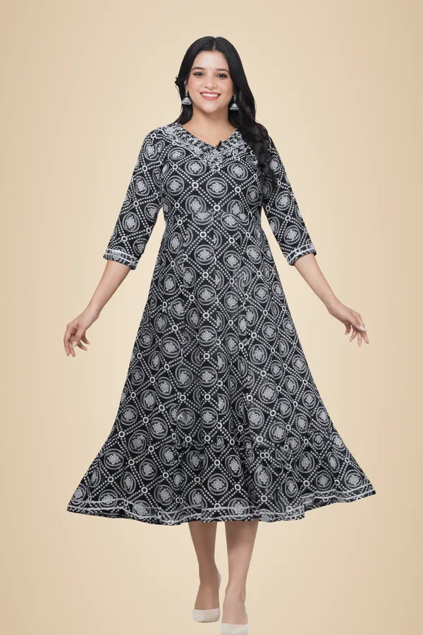 Black_And_White_Premium_Cotton_Frock_Suit_For_Women