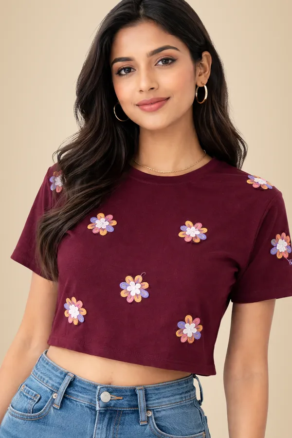 Maroon_Premium_Cotton_Crop_Top_For_Women