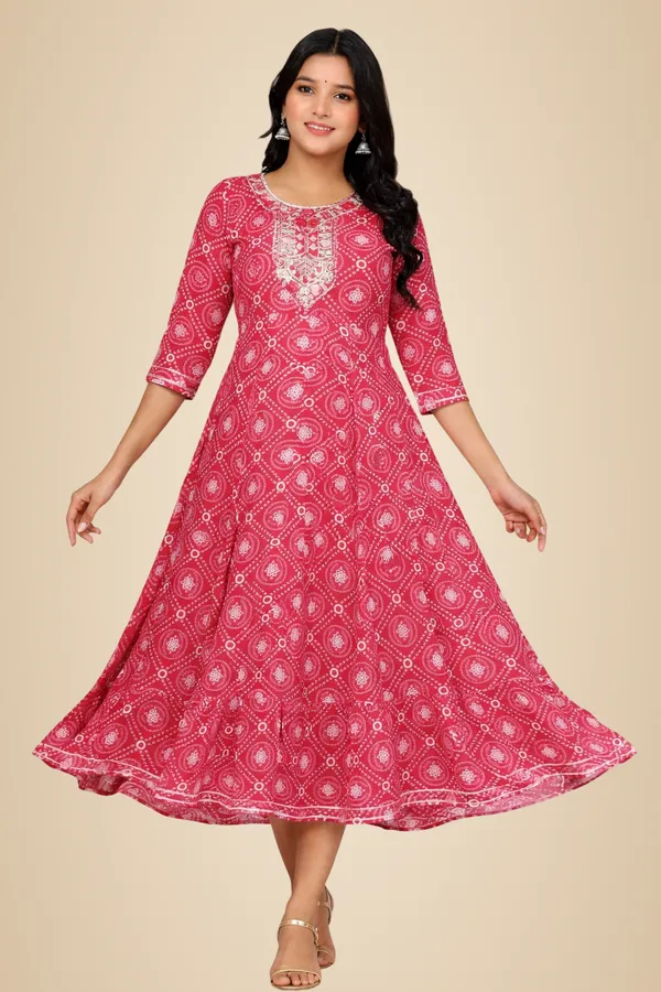 Pink_Premium_Cotton_Frock_Suit_For_Women
