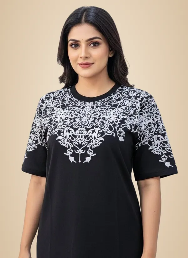 Black_Premium_Cotton_T-Shirt_For_Women