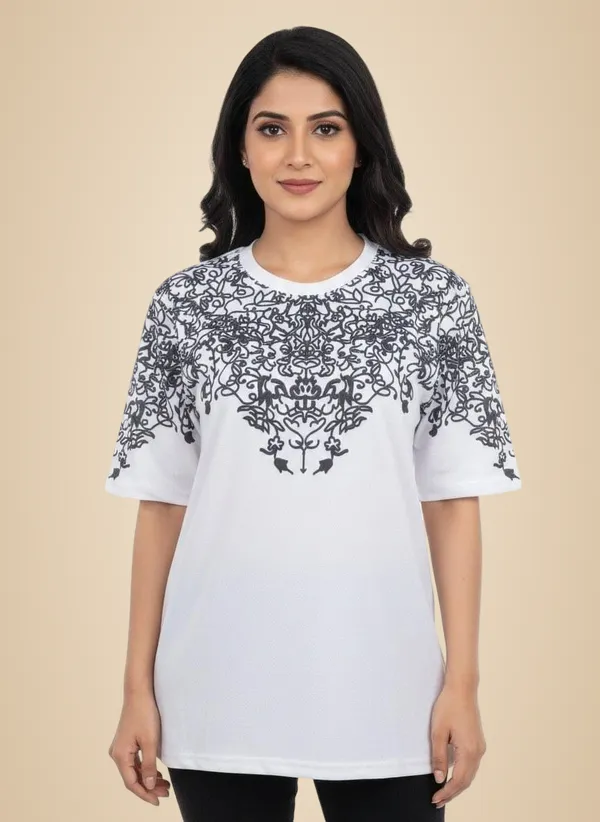 White_Premium_Cotton_T-Shirt_For_Women