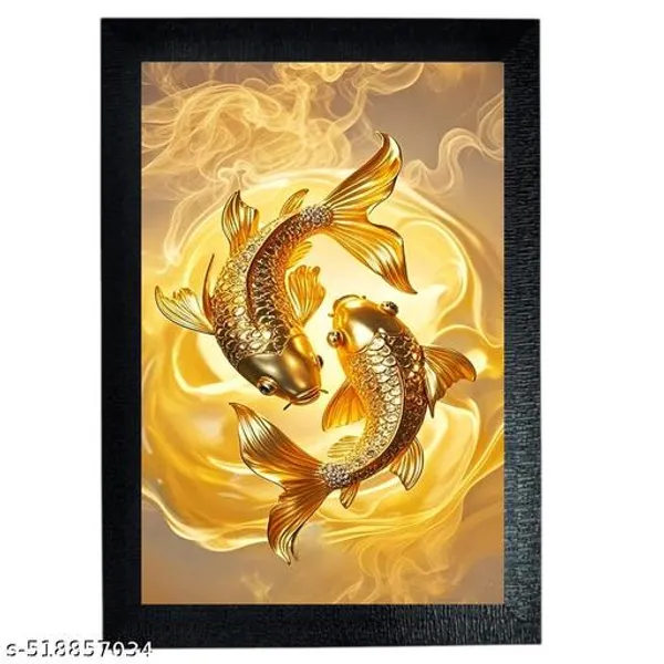 Golden_Koi_Fish_Wall_Hanging_Frame__Wealth_&_Success_Decor_#Decorative