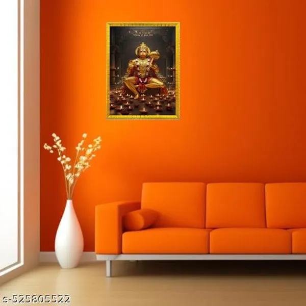 Hanuman_Ji_Religious_Wall_Art_With_Golden_Frame,_A4_Size_Photo_Frame_For_Home_Temple,_Living_Room_1