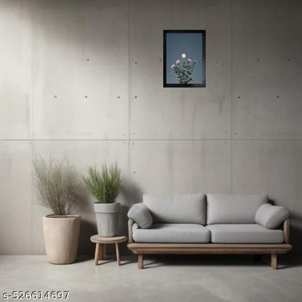 A4_Size_Beautiful_Positive_Flower_With_Grass_Photo_Frame_For_Home_Decor_Hotels_Resturants_Gym_Kids_Room_Pooja_Rooms_Temple_Gift